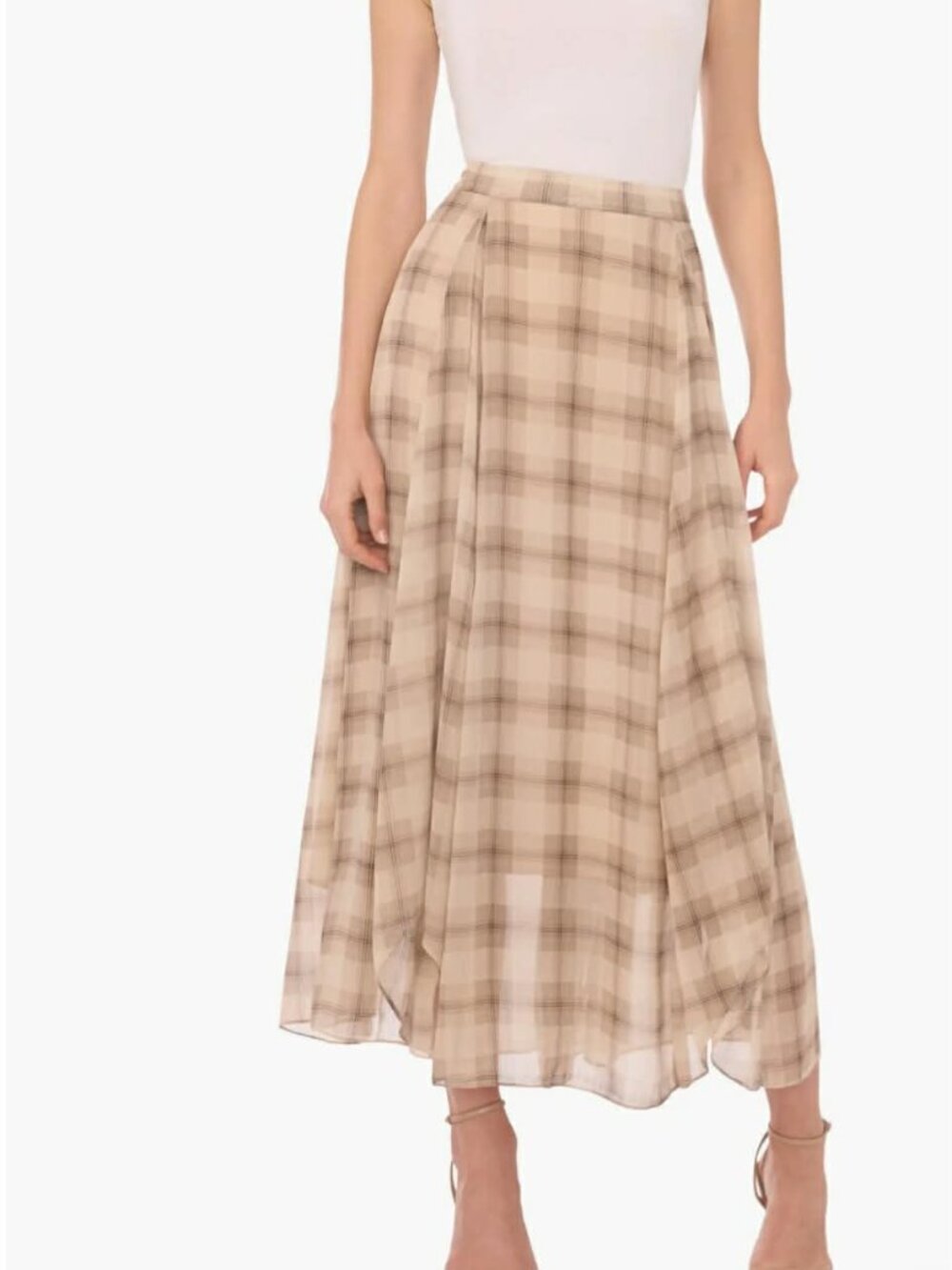 Plaid Maxi Skirt Halogen- 2 - NWT